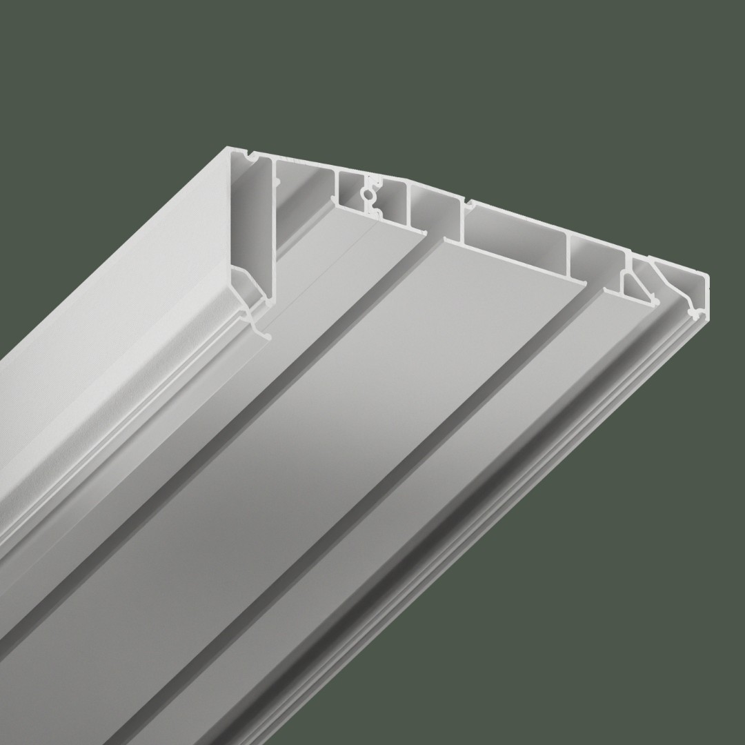 Гардина Flexy BORZZ KARNIZ P45 (ПФ 3887) П-образная 2-х рядная Белый (2,5м) 5 м/уп