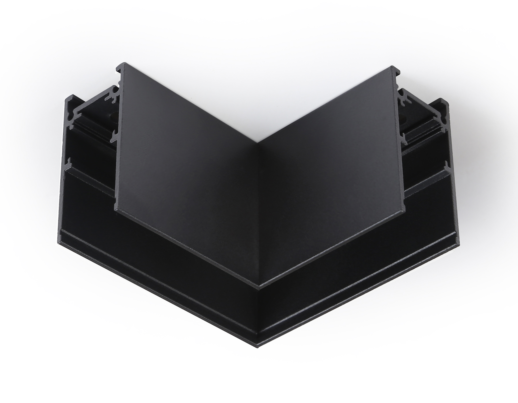 GL3372 BK черный коннектор угловой для накладного шинопровода Magnetic